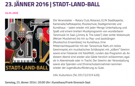 Programm Weizball 2016